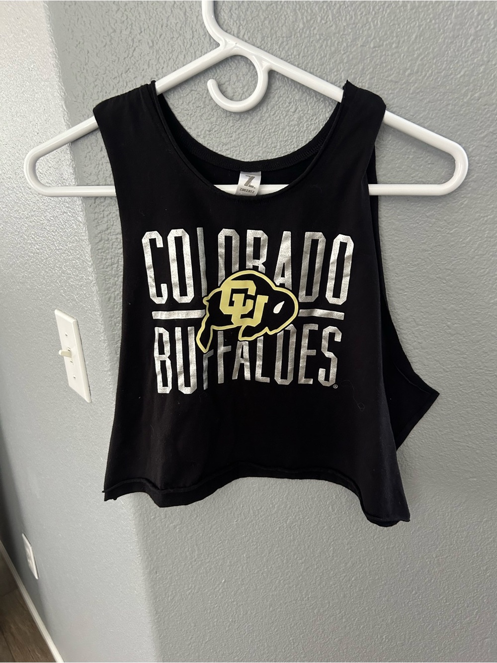 Colorado Buffaloes Women's Black Crop Tank Top